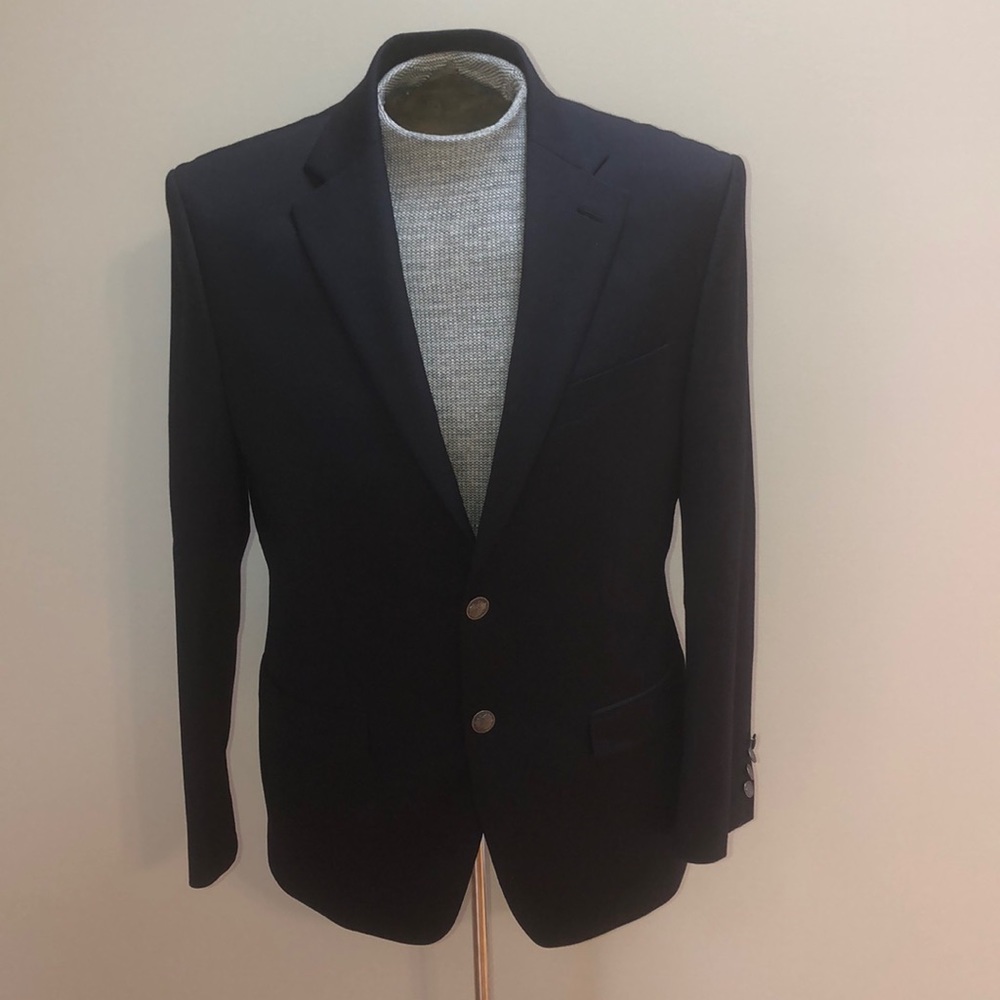 Michael Kors Navy Blue 38S Wool Blazer Sport Coat